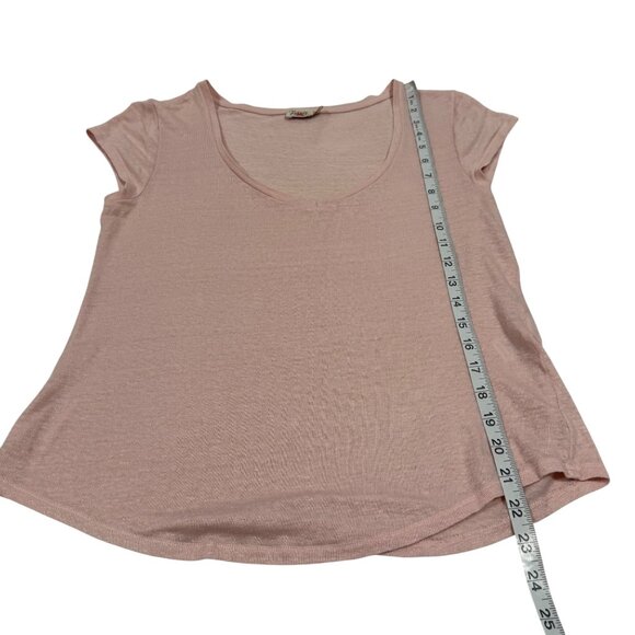 Faherty Linen Blend‎ Light Pink Scoop Neck T-Shirt Size M - Picture 6 of 6